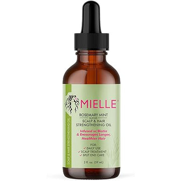 Mielle Organics Rosemary Mint Scalp & Hair Strengthening Oil | Nourishing Hair & Scalp Oil for Stronger-Looking Hair