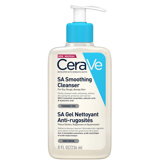 CeraVe SA Smoothing Cleanser| rough dry and bumpy skin