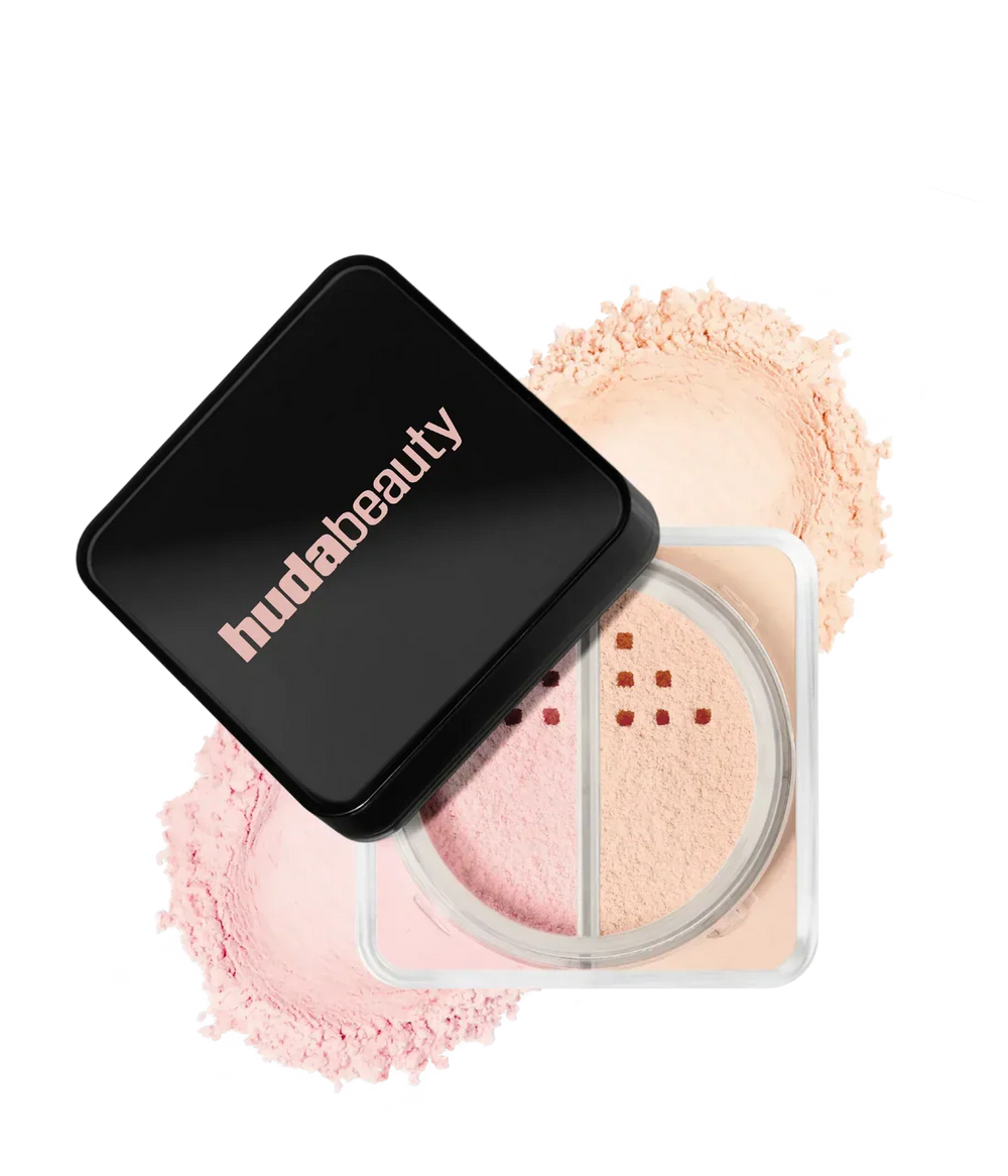 Huda Beauty Easy Bake Loose Powder Duo | Long-Lasting Baking & Setting Powder Set