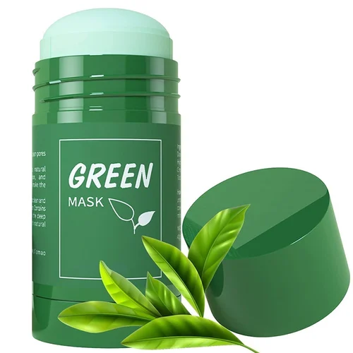Green Mask Stick Green Tea Oil Clean Solid Facial Mask